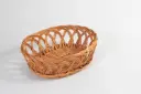 Handcrafted Willow Wicker Basket – Oval Open-Weave Design