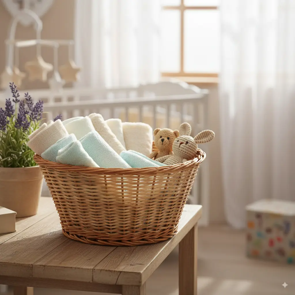 Handwoven Natural Willow Wicker Basket – Rustic Round Storage & Display Bowl