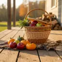 Handwoven Pedestal Willow Wicker Basket with Multicolor Trim – Elegant Craftsmanship for Everyday Use