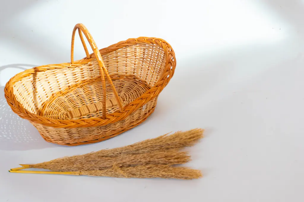 Large Handwoven Boat-Shaped Willow Wicker Basket with Dual Handles – Natural Elegance for Gifting & Display