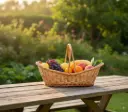 Large Handwoven Boat-Shaped Willow Wicker Basket with Dual Handles – Natural Elegance for Gifting & Display