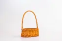 Classic Handwoven Willow Wicker Basket with Tall Handle – Rustic Storage & Décor