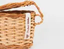 Mini Handwoven Willow Wicker Round Trinket Box with Lid