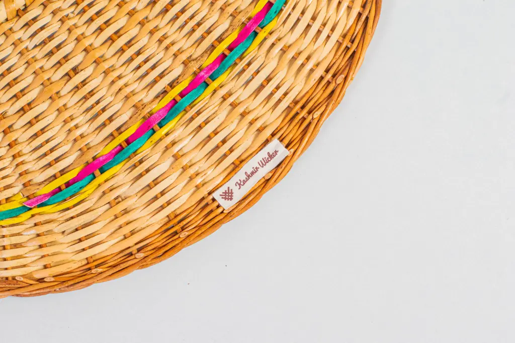 Handwoven Willow Wicker Hand Fan with Wooden Handle – Traditional Artisan Craf