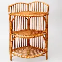 Wicker Corner Rack