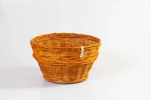 Handwoven Round Willow Wicker Basket