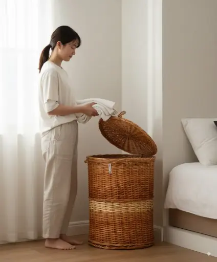 Willow Wicker Laundary Basket